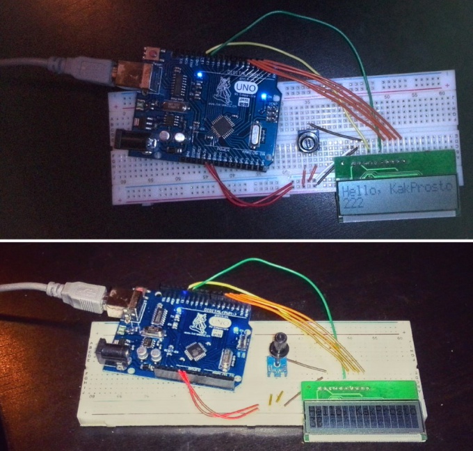 Connected LCD screen to Arduino