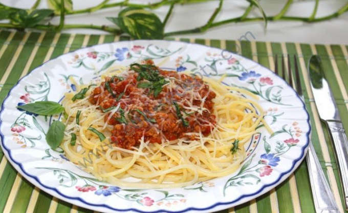 Как приготовить спагетти Болоньезе в домашних условиях