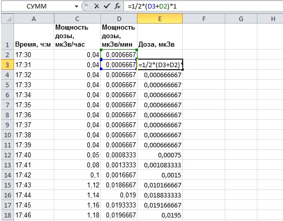 Calculating area of trapezoids