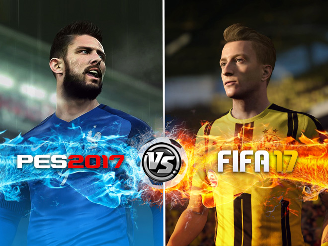 Что выбрать FIFA 17 или PES 17