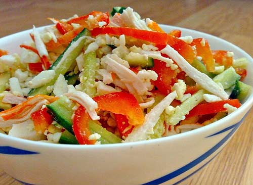 Как приготовить легкий салат "Крабик"?