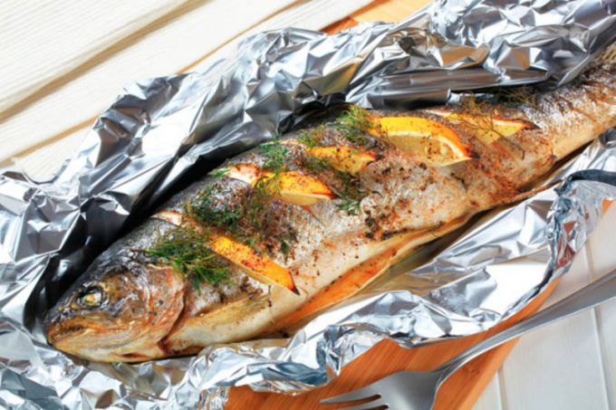 Fragrant and delicious fish ready.