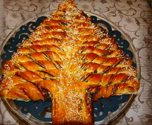Как испечь новогодний пирог «Елочка»