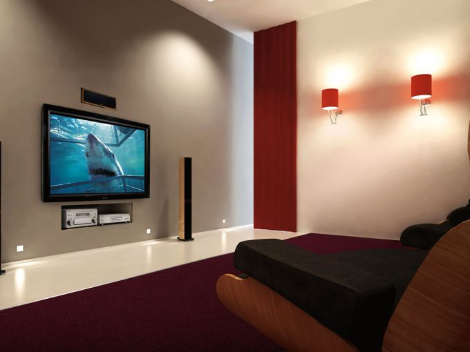 Plasma TV as part of a home theater system