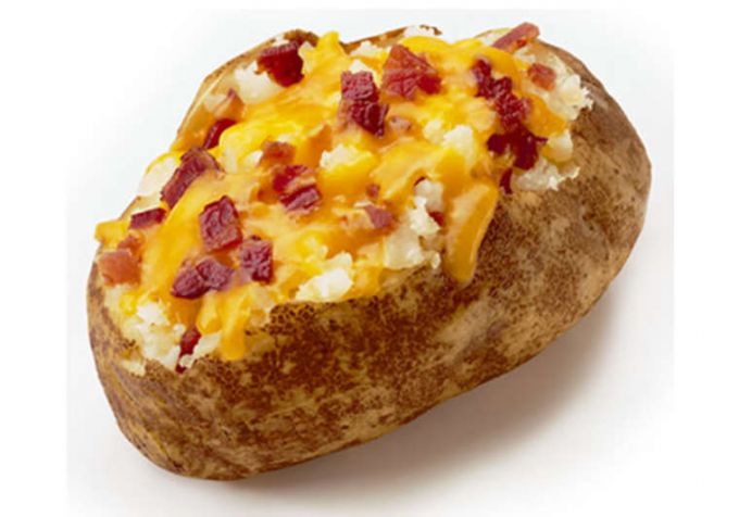 Baked potato with filling
