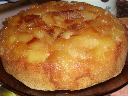 Honey pudding with pears