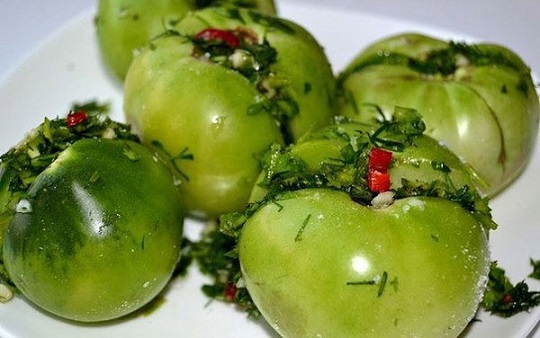 зеленые помидоры по-грузински