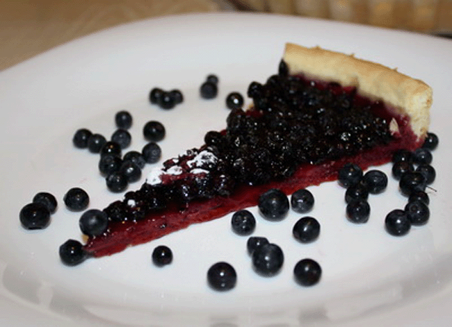 Как сделать творожно-черничный открытый пирог