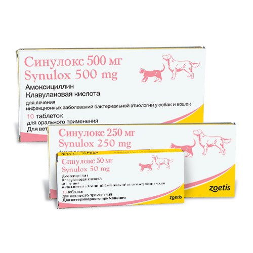Ветеринарный препарат «Синулокс» выпускается в форме суспензии и таблеток с различной дозировкой