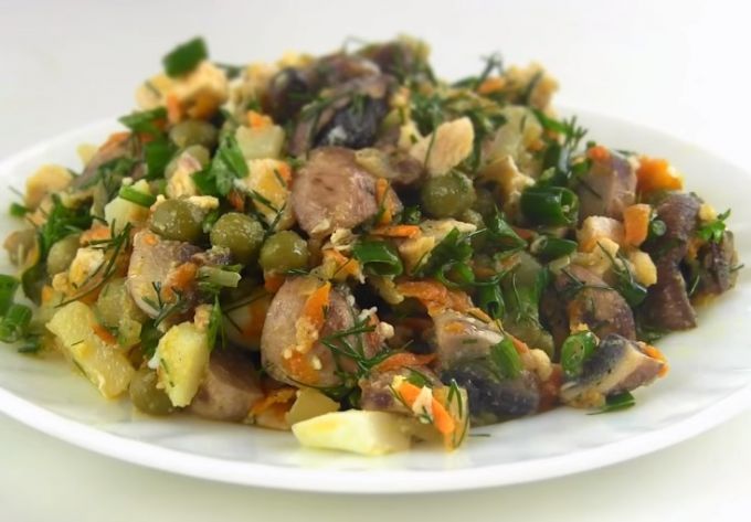 Как приготовить очень вкусный салат из курицы без майонеза