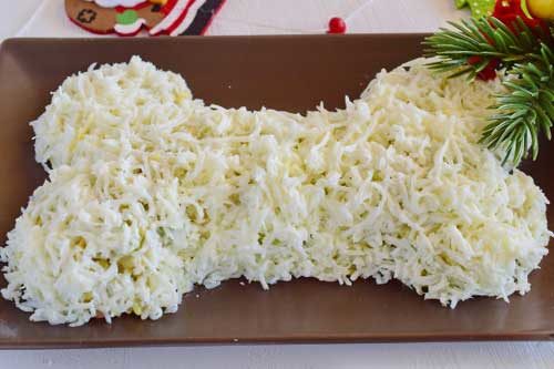 Как приготовить салат «Косточка» на Новый год 2018