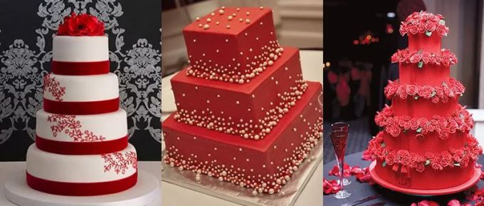 Торт на красную свадьбу 