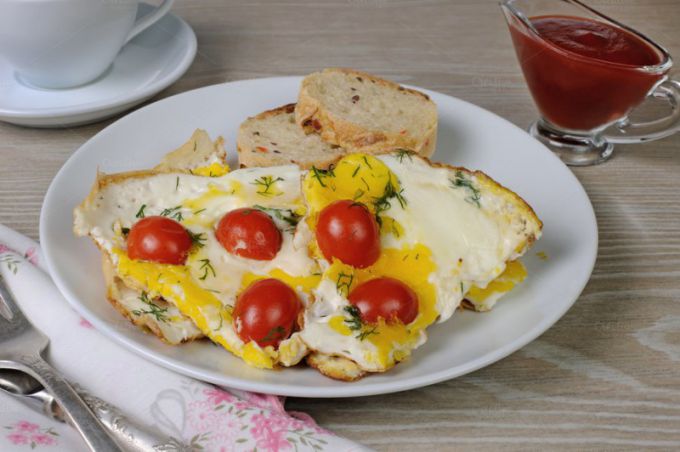 Яичница с помидорами: пошаговые рецепты с фото для легкого приготовления