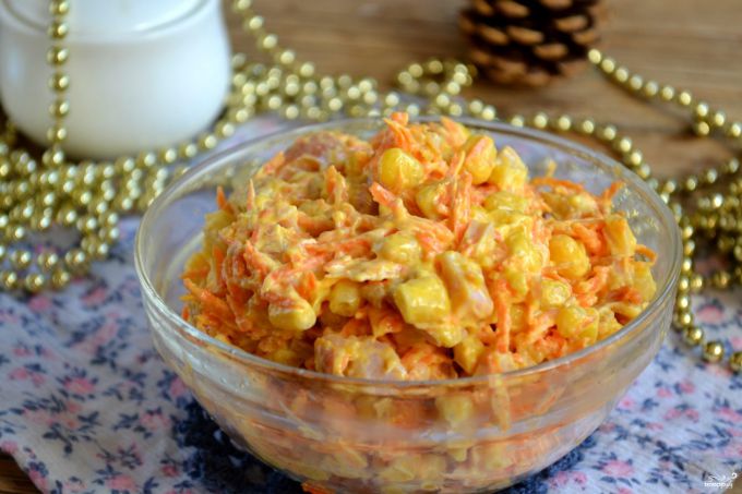 Как приготовить салат с корейской морковкой