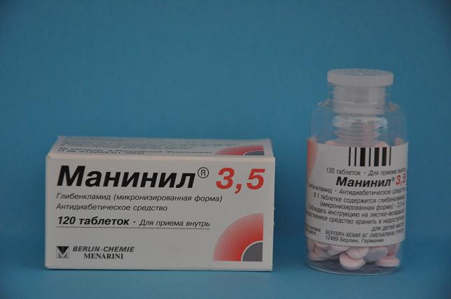 Манинил: инструкция по применению, показания, цена Лекарственные препараты