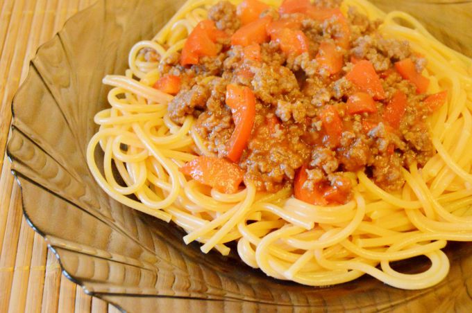 Спагетти с мясным фаршем: пошаговый рецепт с фото