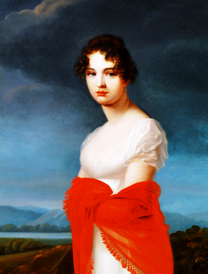 Портрет светлейшей княжны Екатерины Салтыковой работы Асселена (1808 г.)