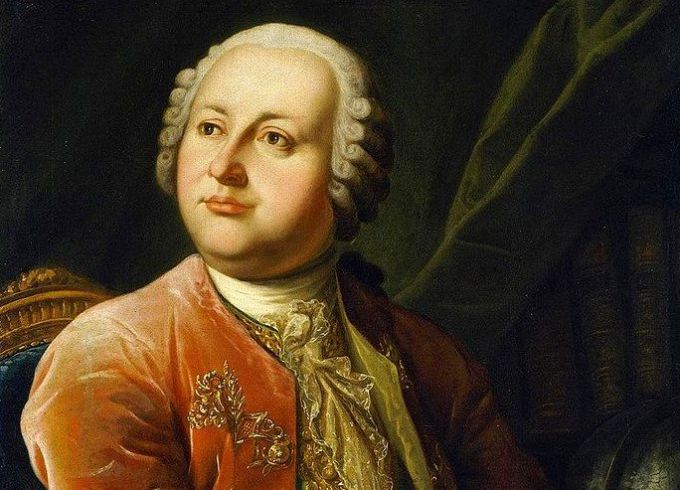 Портрет М. В. Ломоносова художника Л. С. Миропольского (1787)