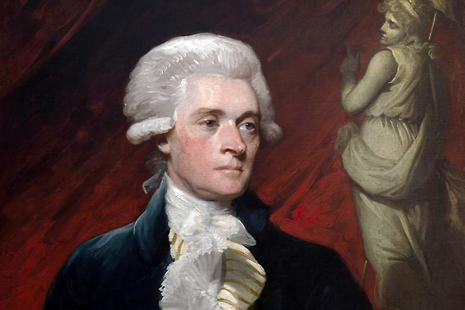 Портрет Томаса Джефферсона (1786). Художник Мэзер Браун