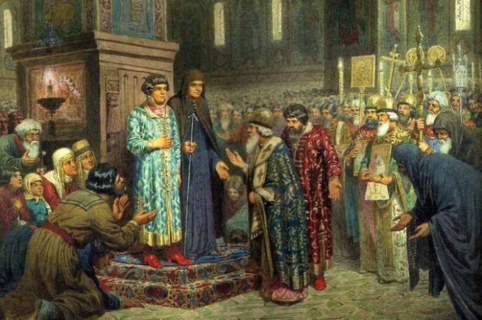 Венчание на царство Михаила Федоровича Романова