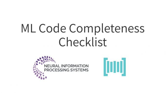 ML Code Completeness Checklist